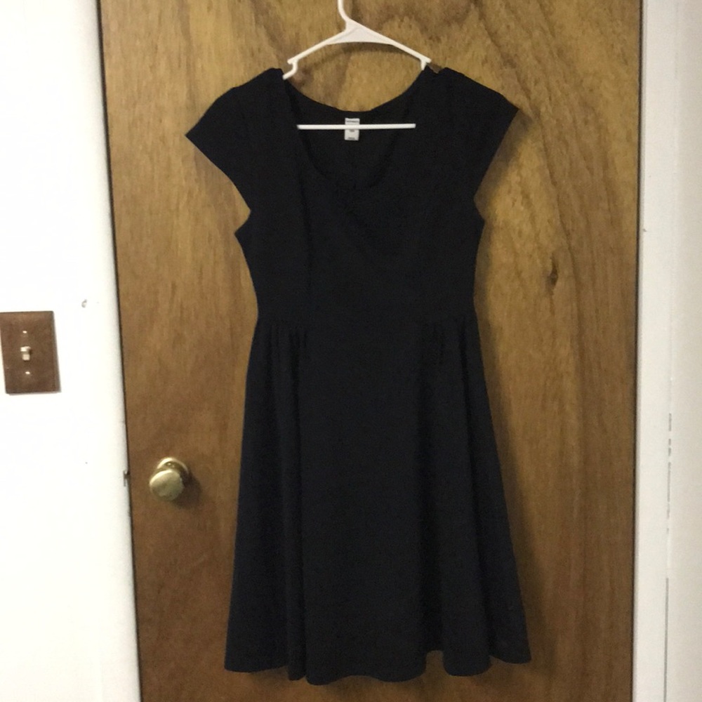 Black high wasted dress